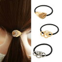 【送料無料】ヘアゴム 3本セット ヘアアクセサリー 飾り付きヘアゴム おしゃれ 大人 ヘアロープ 黒 お団子 かわいい シンプル 輪ゴム 髪飾り 髪ゴム 韓国風...