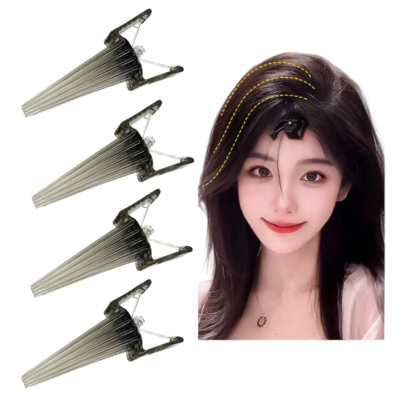 【送料無料】KOVOL ヘアボリュームピンチャー 前髪たちあげクリップ 根元立ち上げクリップ 毛流れ ヒー..