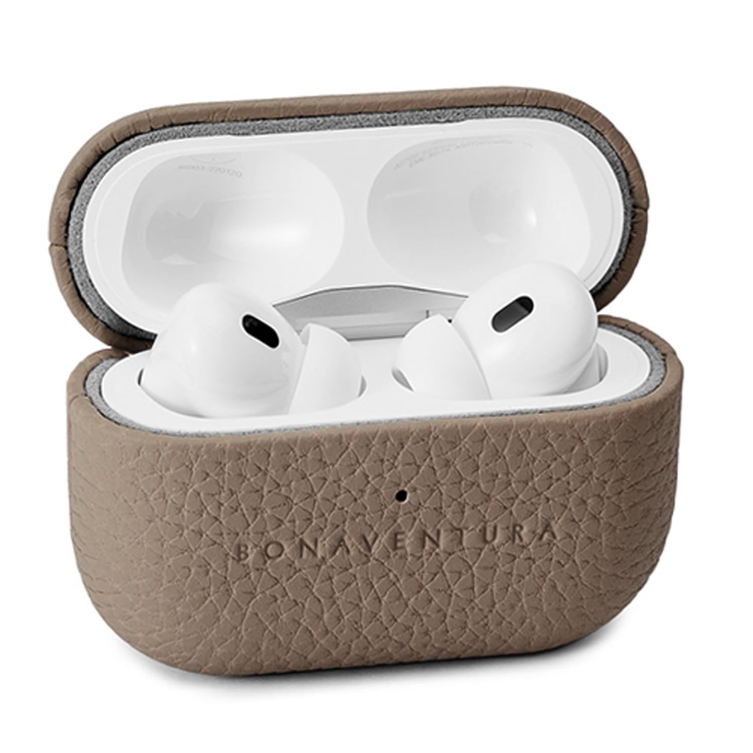 【送料無料】【BONAVENTURA】エアポッズプロ 2 ケース ボッタラートレザー (AirPods Pro 第2世代) 色：エトープ