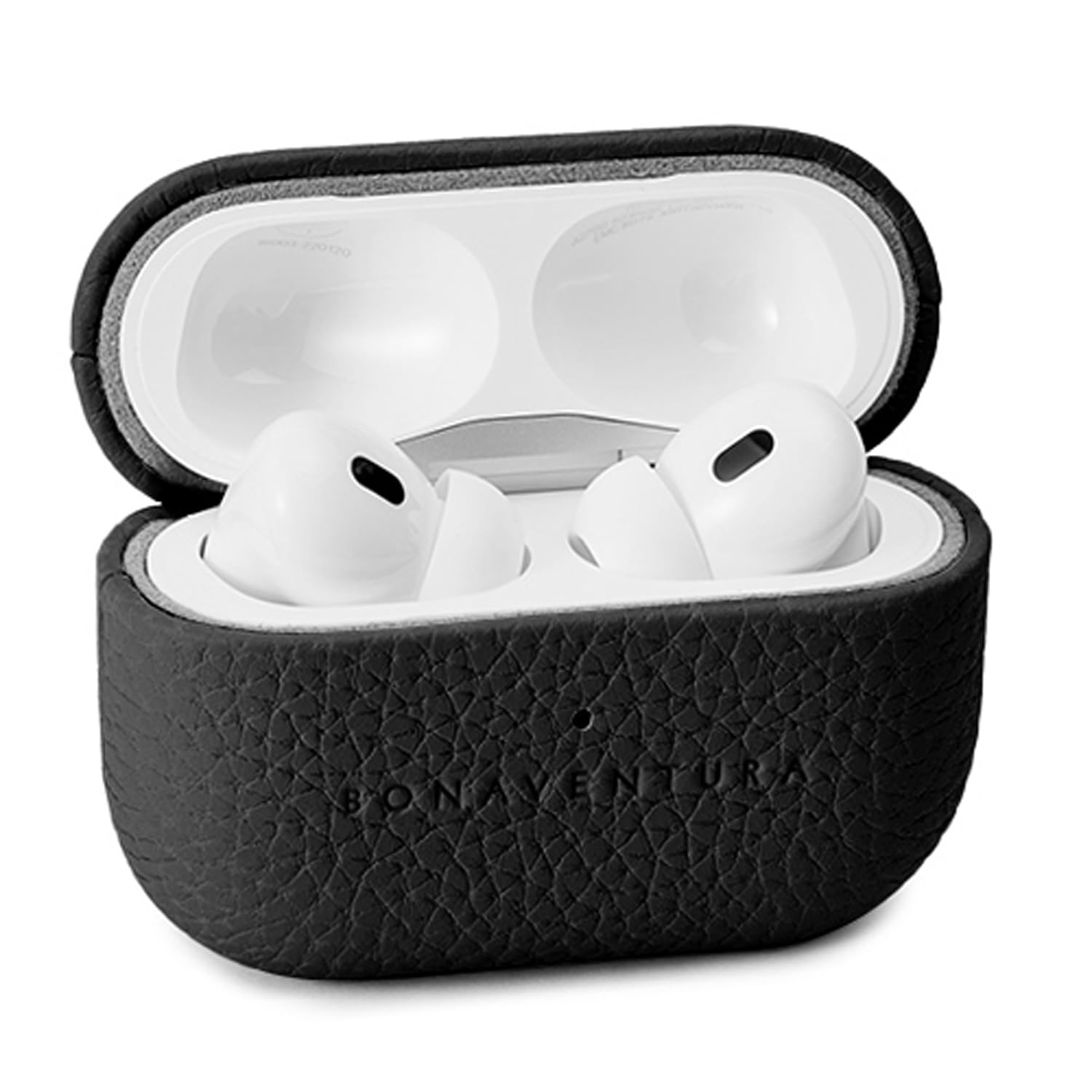 【送料無料】【BONAVENTURA】エアポッズプロ 2 ケース ボッタラートレザー (AirPods Pro 第2世代) 色：ブラック