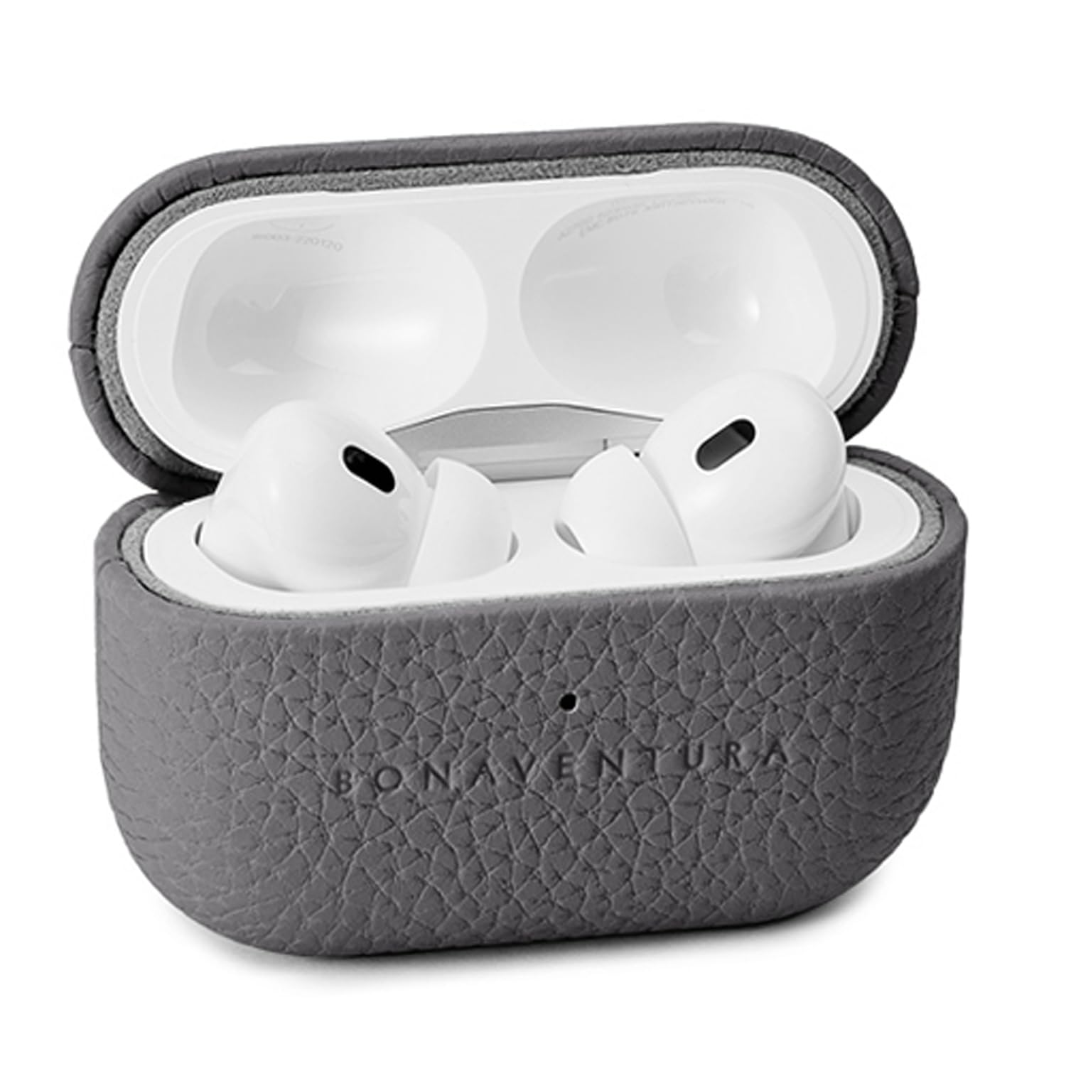 【送料無料】【BONAVENTURA】エアポッズプロ 2 ケース ボッタラートレザー (AirPods Pro 第2世代) 色：チャコール