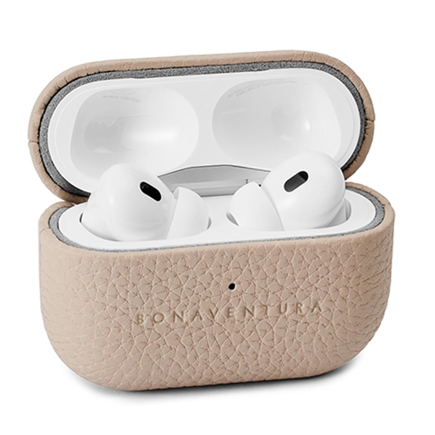 【送料無料】【BONAVENTURA】エアポッズプロ 2 ケース ボッタラートレザー (AirPods Pro 第2世代) 色：グレージュ