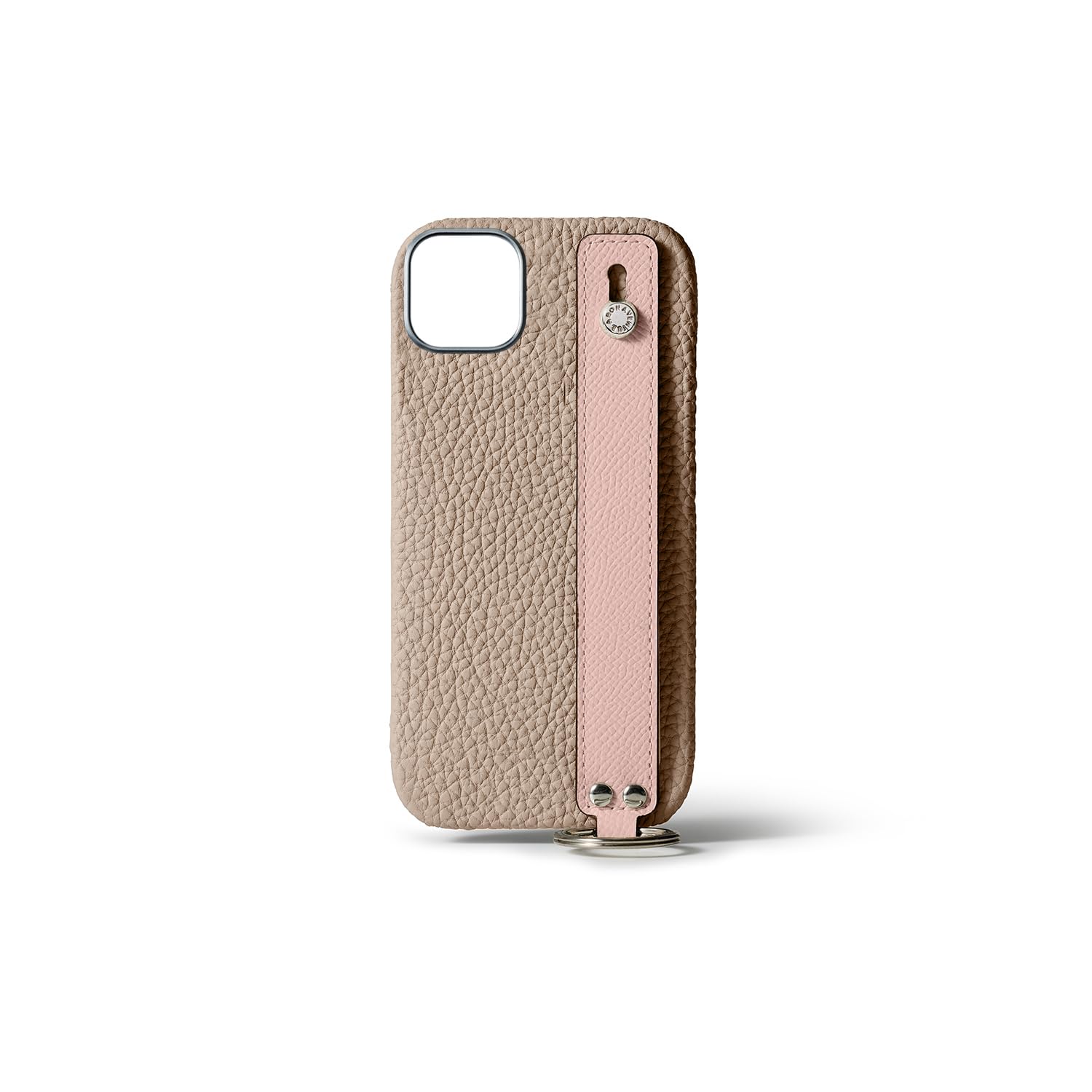 商品情報商品の説明主な仕様 【商品詳細】美しいレザーを引き立てるミニマルなデザインのiPhoneケース。シュリンクレザーとノブレッサレザーのコンビネーションを楽しむハンドル付きバックカバーケース。素材のコントラストが楽しめるワントーンと美しい配色のバイカラーをラインナップ。収納式のハンドルは横画面での使用の際にiPhoneスタンドとしても機能。ハンドルのリングは、別売りのショルダーストラップで斜め掛けができるほか、鍵やストラップ、キーチャームなどを取り付け、マルチに使用可能。