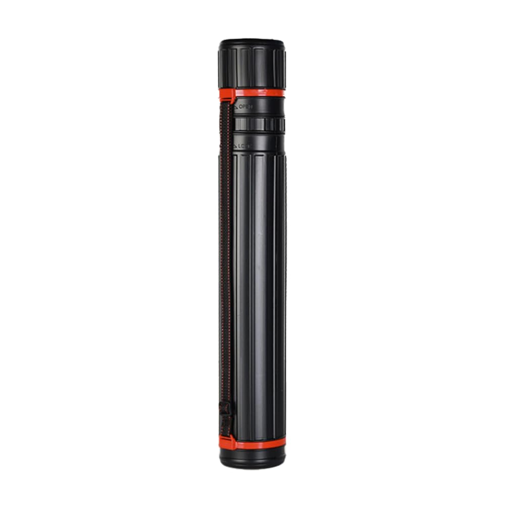 【送料無料】[FUPUONE] ポスターケース 図面 アジャスター 製図 プラスチック 色：ブラック、サイズ：L