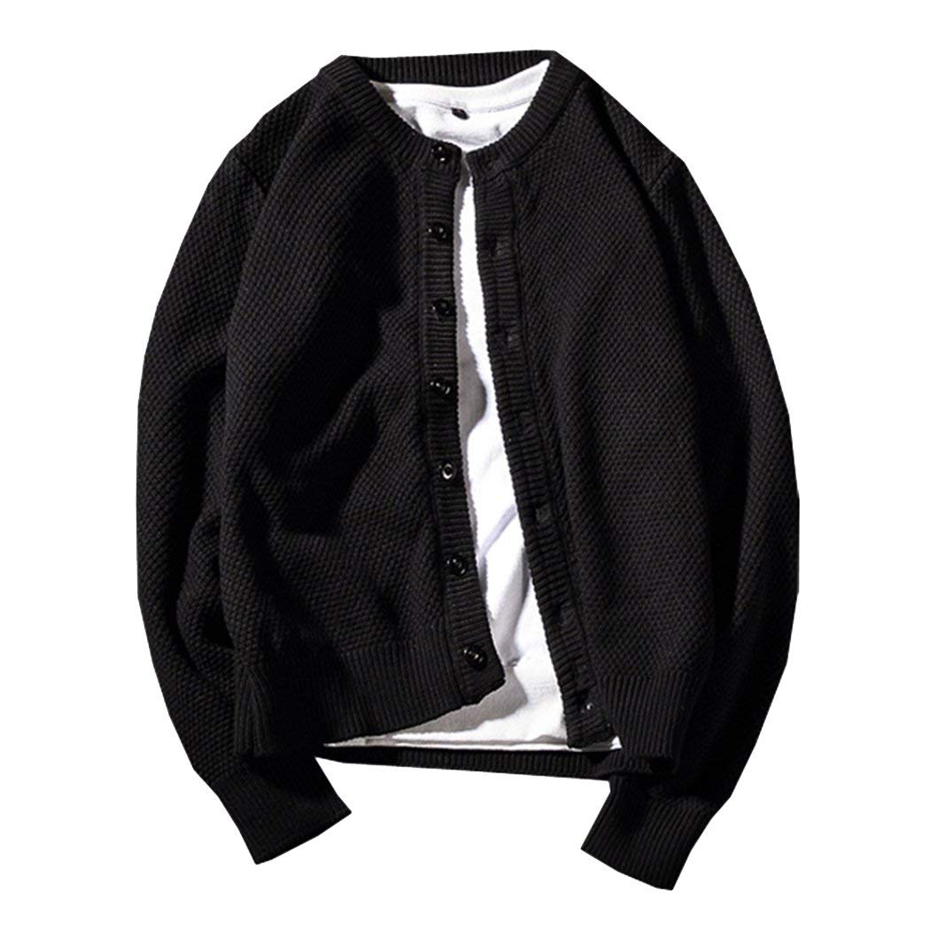 【送料無料】[ANGELCITY] メンズ カーディガン ゆったり 厚手 無地 ノーカラー パインアップル すじニ..