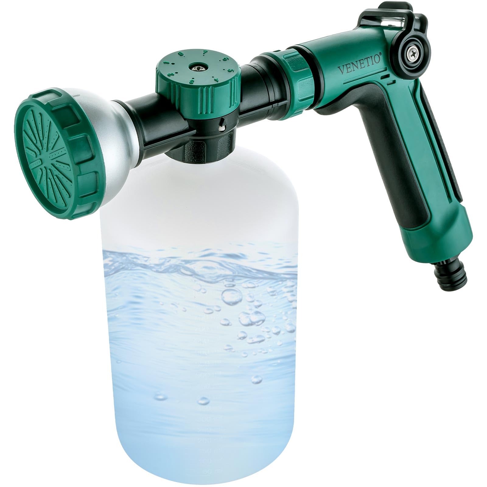 【送料無料】VENETIO 8ダイヤル液体肥料スプレーヤー ガーデン散水・肥料散布に 色：グリーン、サイズ：1000mL