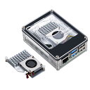 【送料無料】GeeekPi アクリルケース 公式 Raspberry Pi 5 アクティブクーラー付き、Raspberry Pi 5 4GB/8GB 用 PWM...