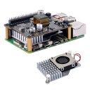 GeeekPi P30 PoE+ HATはRaspberry Pi 5に対応し、公式のRaspberry Pi Active Cooler(Raspberry Pi 5 4GB / 8GB用)が同梱されています。