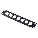 GeeekPi DeskPi RackMate アクセサリー 10 インチラックマウントプレート 1U 7 穴 D シリーズ DeskPi RackMate T1/T0/T2 およびホームサーバー用、冷間圧延鋼、粉体塗装