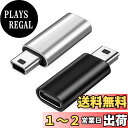 【送料無料】LeTradeJP USB C to ミニ USB アダプター 2個パック USB C (メス) Mini USB (オス)アダプター USB Mini Bオスto USB C 変換コネクタ 充電とデータ転送 変換アダプター (シルバー+ブラック)
