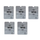 【送料無料】 スキミング 防止ケース ICカード干渉防止RFID 磁気防止シールド カードデータ保護 プライバシー保護防犯 海外旅行 セキュリティ5枚セット