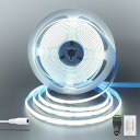 【送料無料】クリアヒル(Clearhill) 24V黒赤線接続 COB LEDストリップライト(むき出しの配線付きストリップのみ)3M 昼白色 6500K LE...