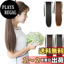 【送料無料】NICEHAIR ウィッグ ポイント ウィッグ ポニーテール エクステ ロング ストレート ウィッグ 長さ45cm/55cm/65cm 4色選び つけ毛 (ライトブラウン, 65cm)