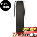 【送料無料】NICEHAIR ウィッグ ポイント ウィッグ ポニーテール エクステ ロング ストレート ウィッグ 長さ45cm/55cm/65cm 4色選び つけ毛 (ブラックブラウン, 65cm)