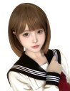 【送料無料】Vigorousウィッグ ボブ ショート フルウィッグ かつら 茶色 レディース ストレート ショットボブ 前髪 女装 小顔 日常 自然 可愛い 原宿系 耐熱 あま茶色/ブラウン