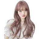 【送料無料】BARSDAR ウィッグ ロング 巻き髪 インナーカラー フルウィッグ ウェーブ 自然 女装 ウィッグ ウェーブ wig 原宿系 グラデーション お洒落 ファッション 可愛い レディース 小顔 耐熱 ネット/櫛付き 藤色