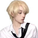 【送料無料】BARSDAR メンズ ウィッグ ショート かつら 男装 黒 男性 フルウィッグ 原宿 イケメン ハンサム 自然 小顔 耐熱 人気 ファッション イ...