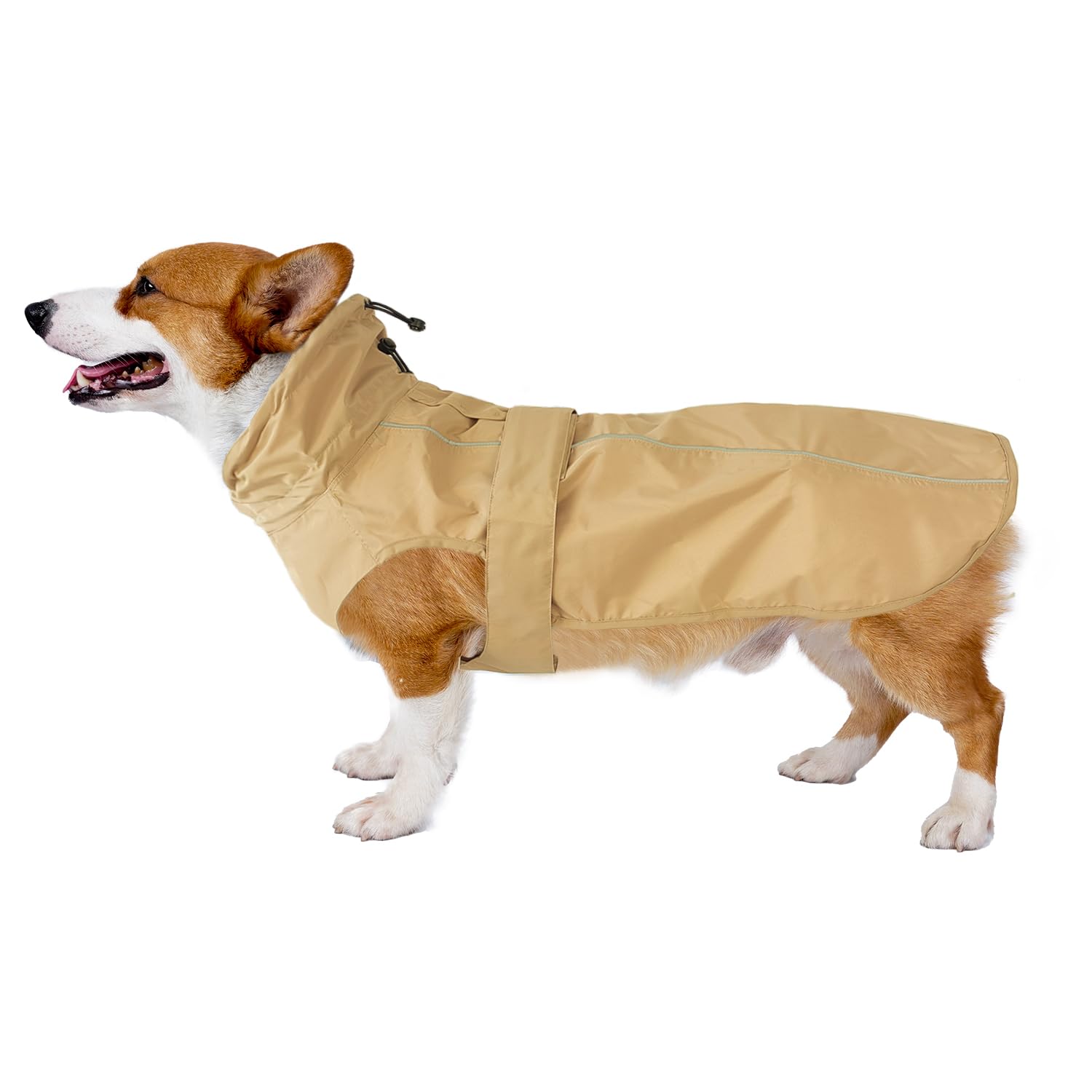 【送料無料】MAMORE 犬 レインコート 防水 撥水 通気 ジャケット 犬カッパ ペット雨具 防風 着脱簡単 リード穴付き 梅雨対策 夜間反射 調節可 小型 ...