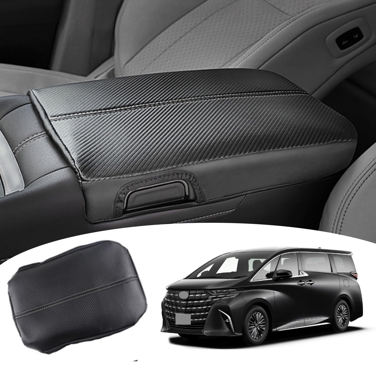 【送料無料】solaay 新型 トヨタ アルファード40系 アームレストカバー 2024 専用設計 アームレスト保護カバー簡単取付 純正肘置き アルファード40系 アームレスト クッション 汚れ防止 アルファード40系アームレストクッション 引っかき傷対 策炭素繊維
