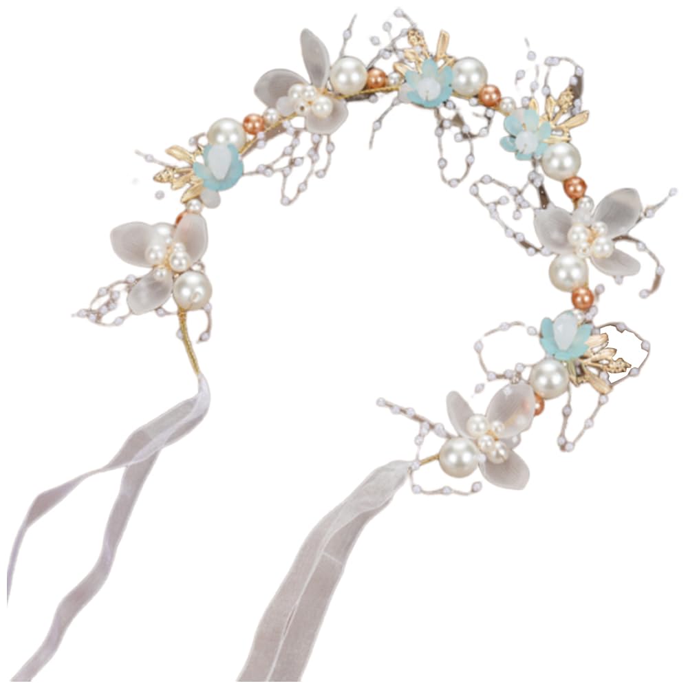 【送料無料】YFFSFDC 髪飾り 花 カチューシャ パール 花飾り リボン 花冠 ヘアアクセサリー 入学式 卒業式 結婚式 髪飾り 披露宴 和装 写真撮影 プ...