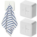 【送料無料】タオルホルダー タオル掛け 粘着式 タオルハンガー 2個セット フィルムフック 壁掛け 強力吸盤フック タオル掛け 貼るラック 取り付け簡単 タオル...