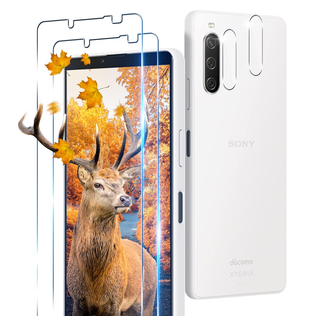 【送料無料】【4枚セット】 用 Xperia 10 IV ガラスフィルム 2枚 +2枚 カメラ保護フ ...