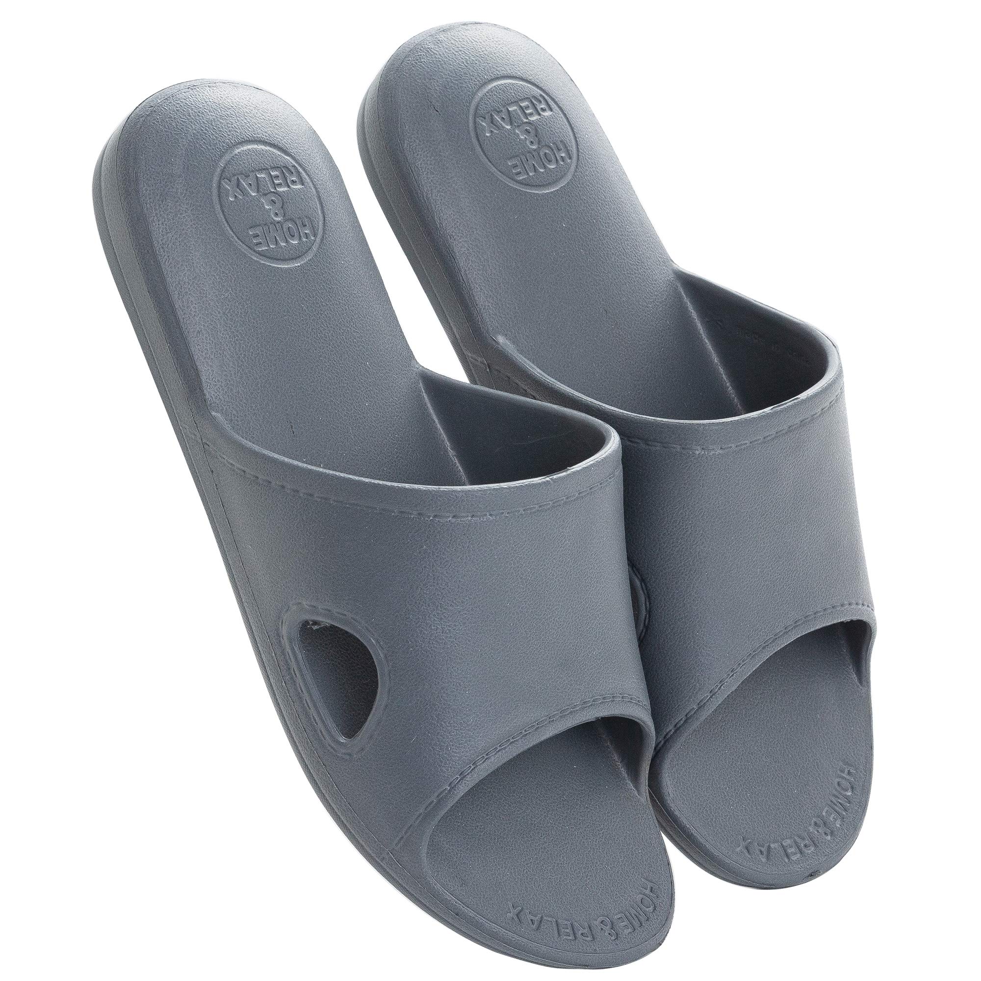 【送料無料】[mianshe] 北欧 超軽量 サンダル スリッパ 衛生 歩きやすい 滑り止め 来客用 男女兼用 ダークグレー L