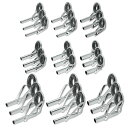 【送料無料】トップガイド ロッドガイド ステンレス 軽量 釣り竿 穂先 修理 (27点 / 内径0.9mm~2.4mm)