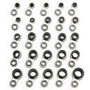 【送料無料】ロッドガイド ステンレス 釣り竿 1.0mm〜5.8mm 交換 修理 25点セット