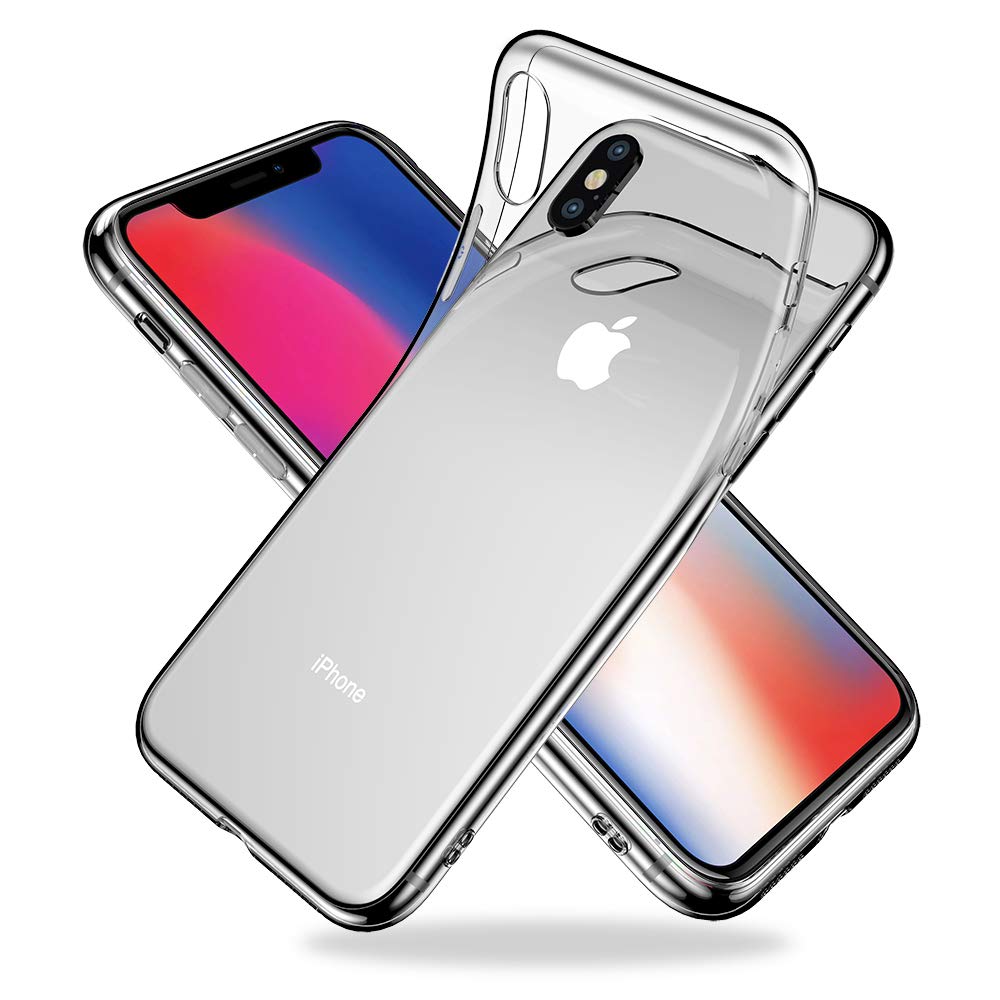 【送料無料】Youriad iPhone XS X ケース カバー | 透明 クリア ソフト カバー| 特徴 軽量 薄型 ストラップ 滑り止め ワイヤレス充電対応 落下防止 TPU(iPhone XS X)