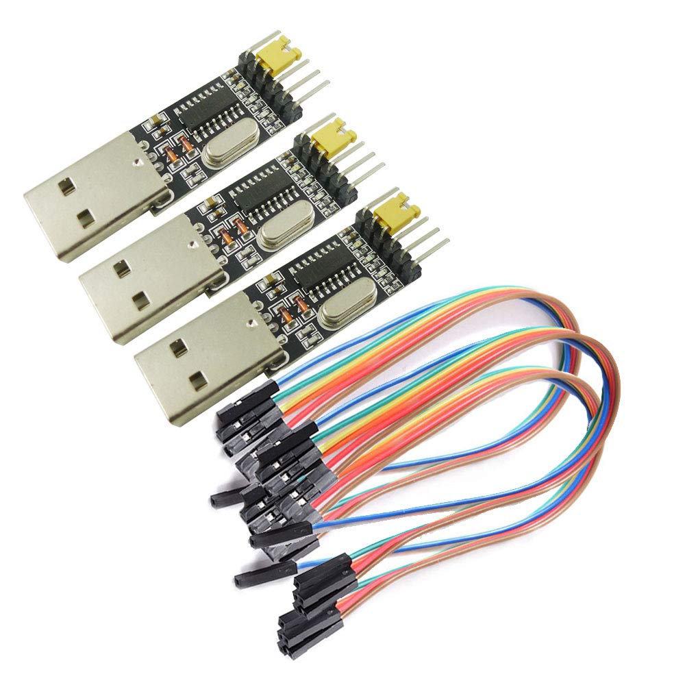 【送料無料】KKHMF 3個 CH340モジュール STC マイクロ コントローラー ダウンロード USBターンTTLシリアル