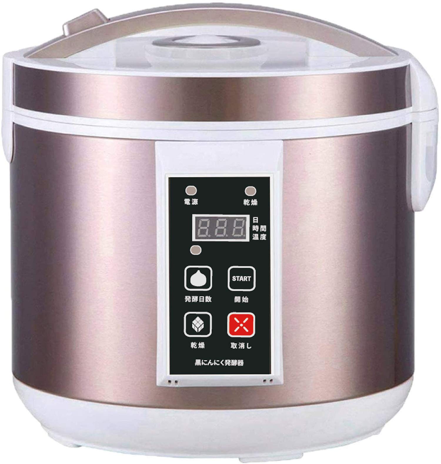 【送料無料】東京Deco 自動 黒にんにく メーカー 黒にんにく発酵器 3面ヒーター ホワイト/ピンク [自宅..