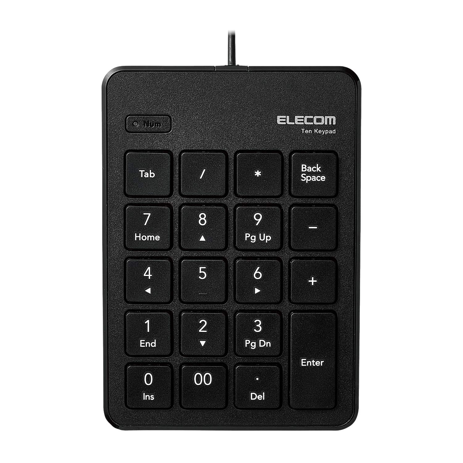 【送料無料】エレコム テンキー 有線 パンタグラフ 薄型 ブラック TK-TCP018BK