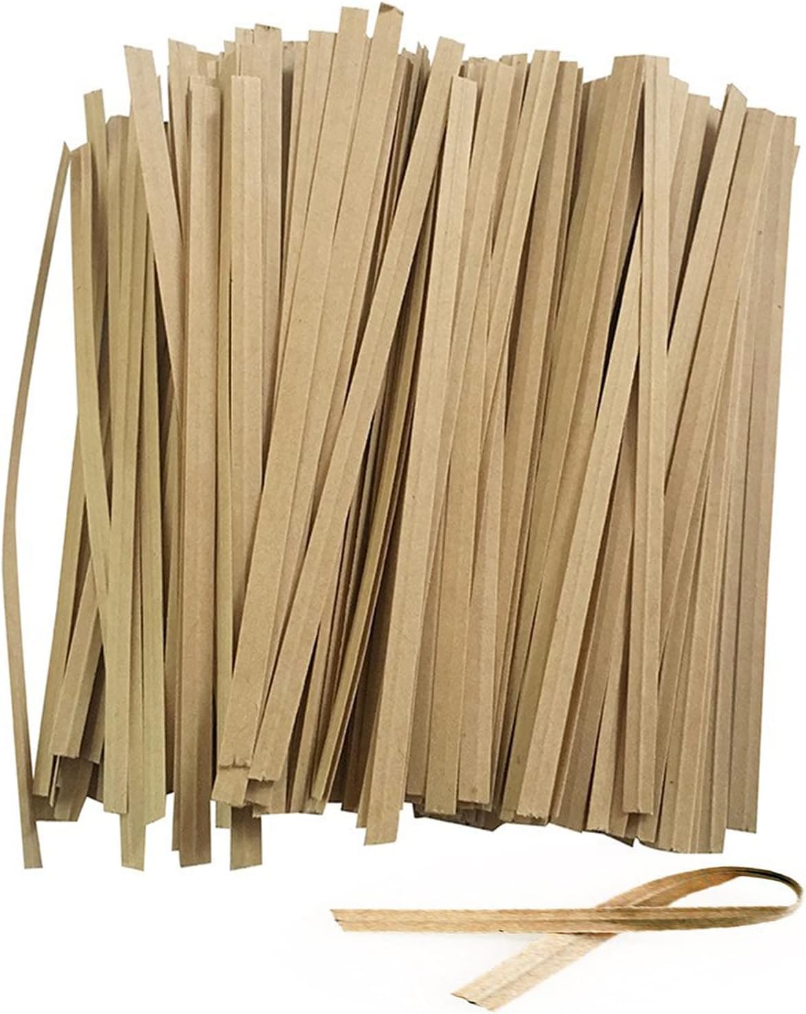 【送料無料】YFFSFDC ビニタイラッピングタイクラフト紙 ツイストタイ結束用フト紙 パン袋包装用 ヤー ワイヤータイ 装飾材料 鉄ワイ 12cm【1000本...