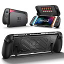【送料無料】JSAUX 分体式保護ケース(Switch 2対応)|TPU製ミドルフレーム&PC製フェイスカバー|滑り止め付きエルゴノミックグリップ|ゲームカード10枚収納|スタンド使用対応|衝撃吸収&傷防止(PC0114)