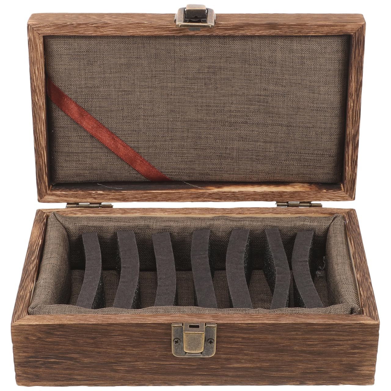 【送料無料】LIFKOME 木製スタンプボックス コインカプセルホルダー 印鑑ケース スポンジライナー付 小物整理 持ち運び便利 ジュエリー収納 向け 耐久性 ...