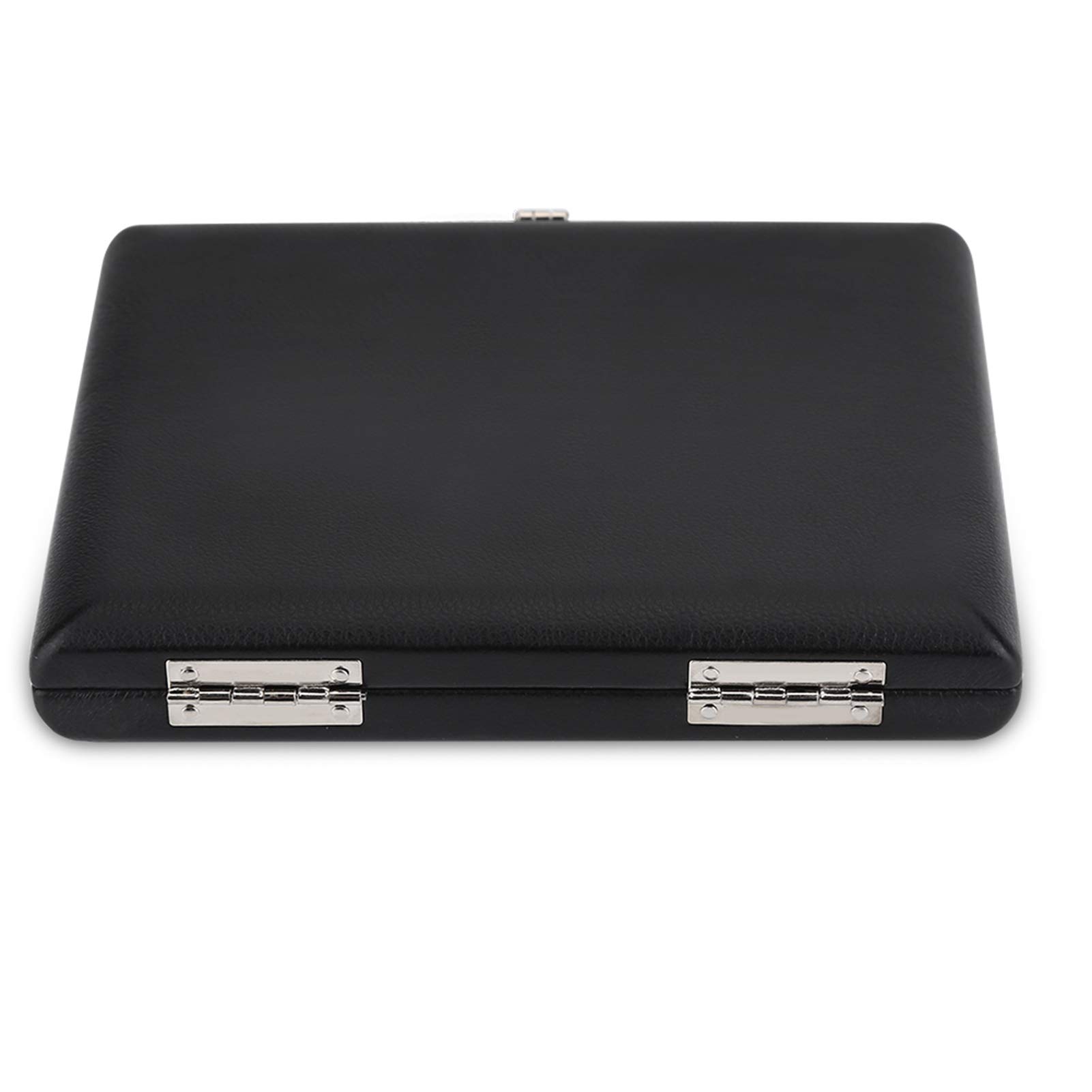 【送料無料】bizofft 木製のサックスリードケース、サックスリードケース、防水性があり、6個のリード用スロットで簡単に掃除できますサックスホーム用PUレザーカバー