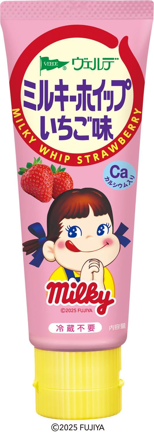 【送料無料】アヲハタ ヴェルデ ミルキーホイップ いちご味 80g ×4個