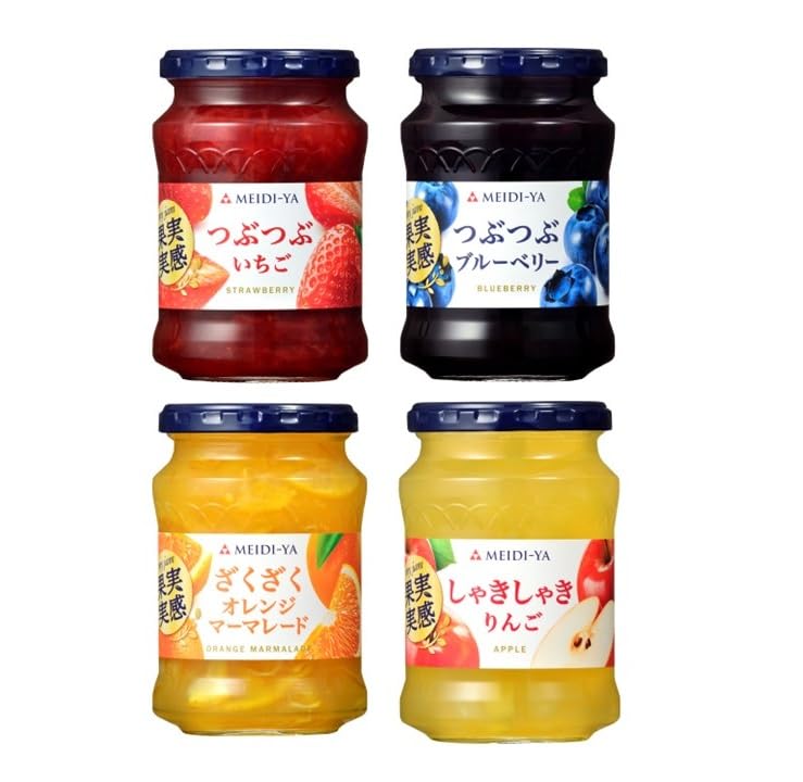 【送料無料】明治屋 果実実感ジャム 320g 4種 【セット買い】