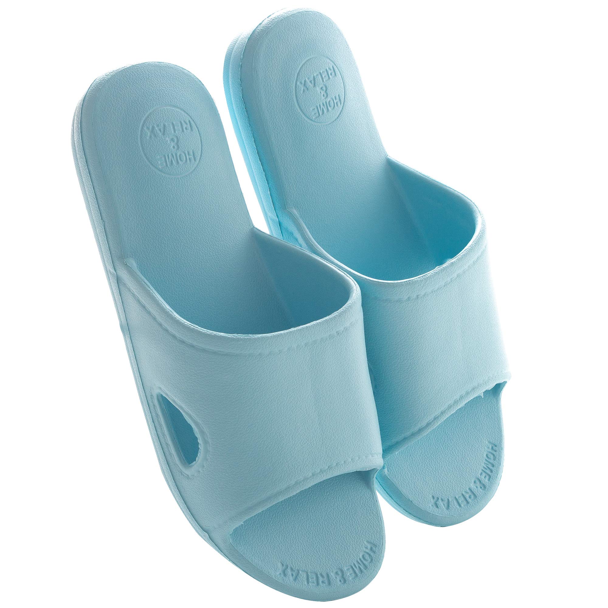 【送料無料】[mianshe] 北欧 超軽量 サンダル スリッパ おしゃれ 衛生 歩きやすい 滑り止め 来客用 男女兼用 ライトブル S