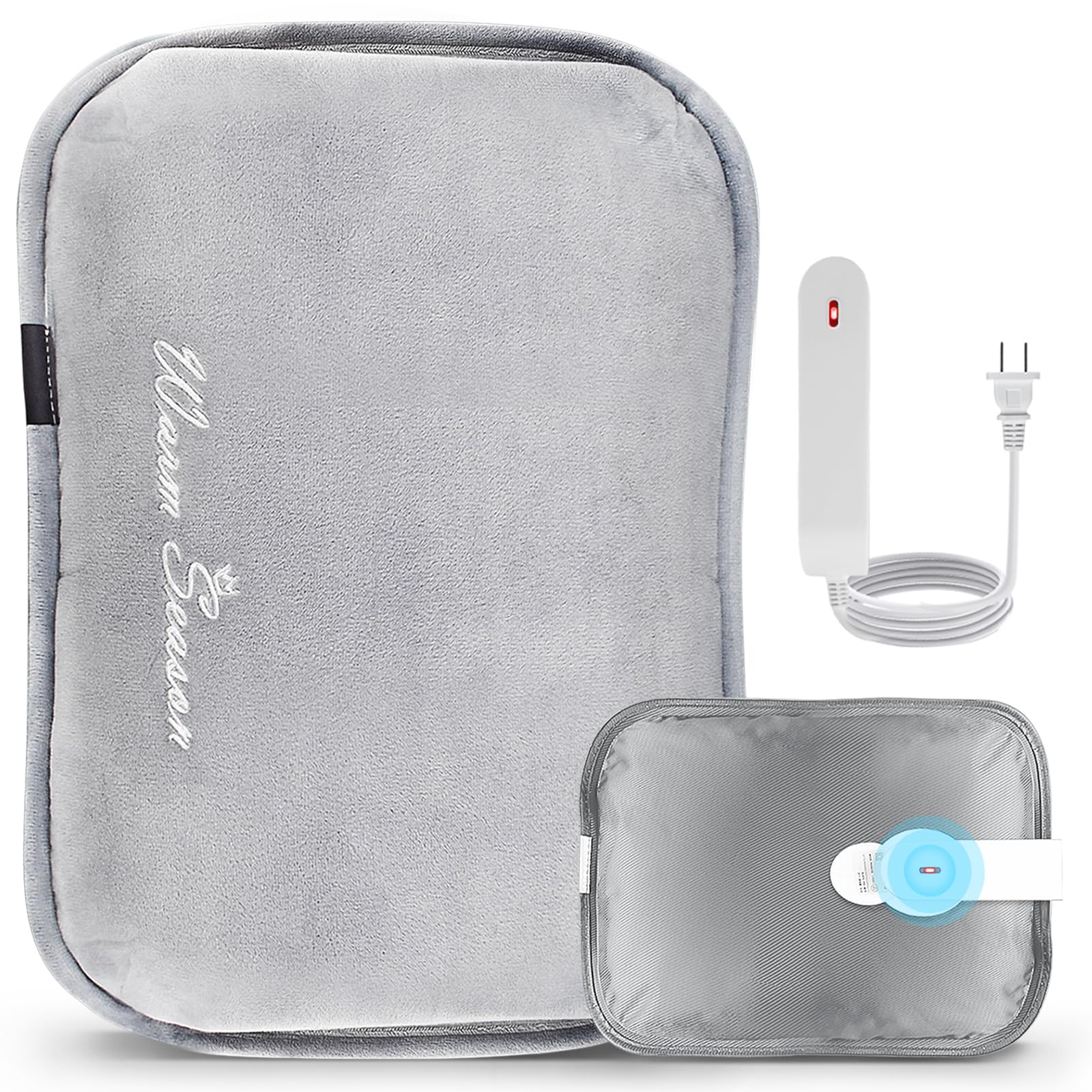 【送料無料】Wolfhowl 湯たんぽ 充電式 ゆたんぽ【特大サイズ・Max12H長時間保温】15分急速充電 防爆＆過熱防止機能 電気湯たんぽ 暖房器具 省エネ エコ湯たんぽ ソフト カバー洗濯可能 お腹周り/足元/背中/指先あったかグッズ 防寒グッズ 柔らかいカバー付き 湯たんぽ