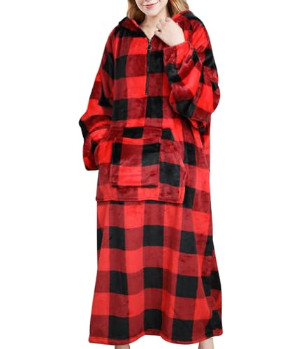 【送料無料】[Sumolux] 着る毛布 ルームウェア レディース メンズ 男女兼用 フード付き ポケット付き ..