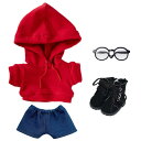 【送料無料】niannyyhouse 10cm 15cm 20cm ぬいぐるみ 服 ルーズフィット パーカー ジーンズ メガネ 靴 着せ替え 綿人形 アクセサリ...
