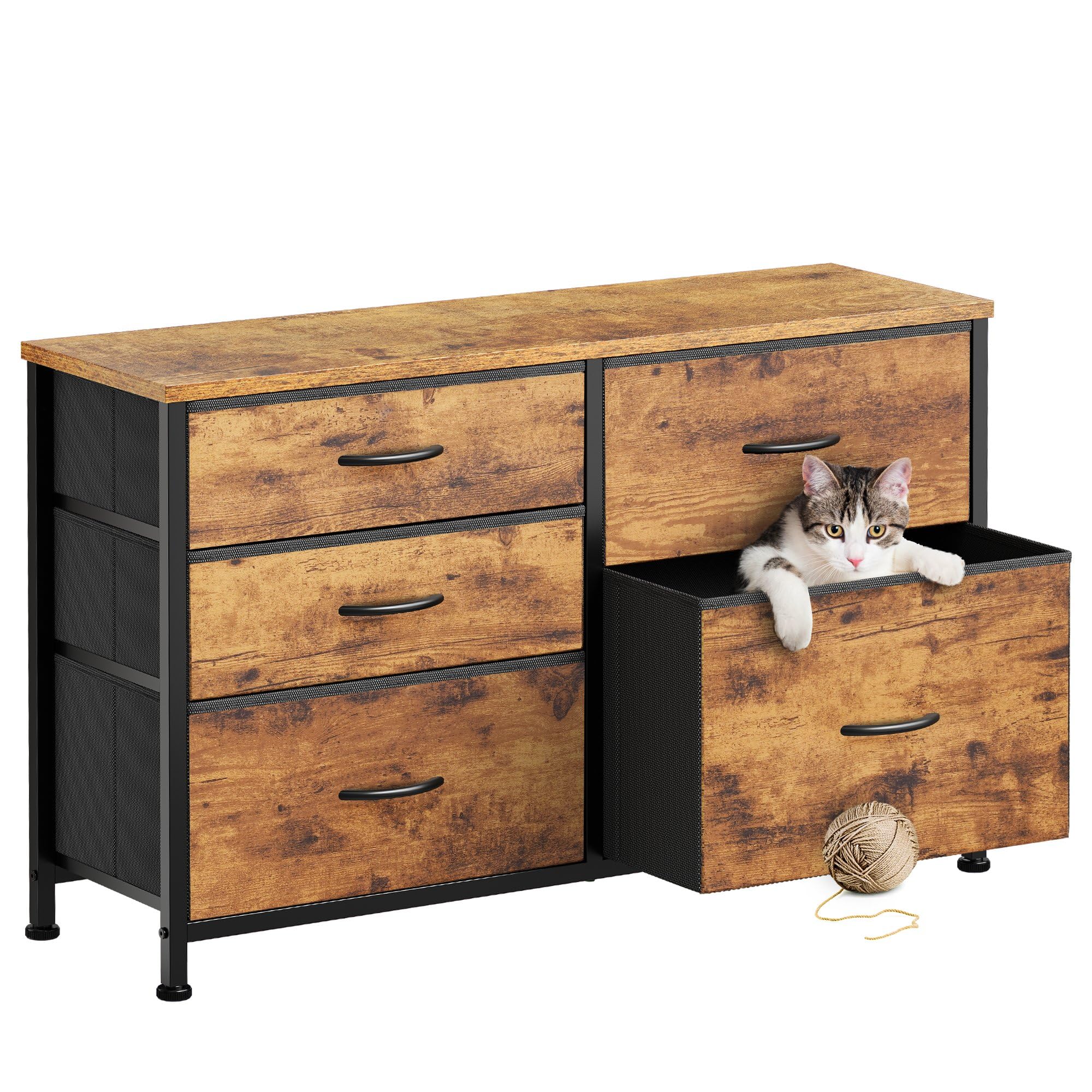 楽天PLAYS REGAL【送料無料】YeTom チェスト 3段 タンス 収納 洋服タンス 箪笥 ローチェスト たんす 100*29.8*61cm 衣類収納 衣装ケース 引き出し 3段5杯 テレビ台 ピンテージ