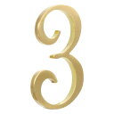 【送料無料】Zayookey 家屋番号 数字 0-9 黄銅壁の装飾 1個セット メタル文字 筆記体フォント 存在感あり 黄銅製 黄銅色 革新的なDIY カフェ ...