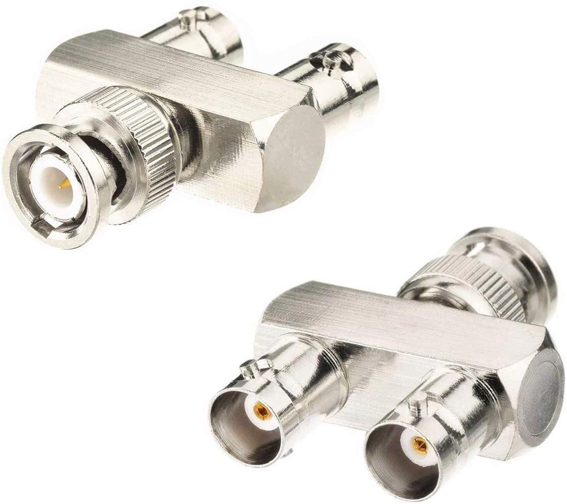 【送料無料】Coolotic BNC分岐コネクタ1ウェイBNCオス変換2ウェイbncメスY型分岐コネクタBNC-JJP3分岐..