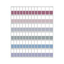 【送料無料】WIICOYK フィルム 付箋 レトロ インデックス 見出し 透明スリム 書ける 強粘着 キレイに剥がせ マルチカラー 6色 10パッド入り サイズ L-60/M-120/S-240枚 事務用品 (レトロ-S)