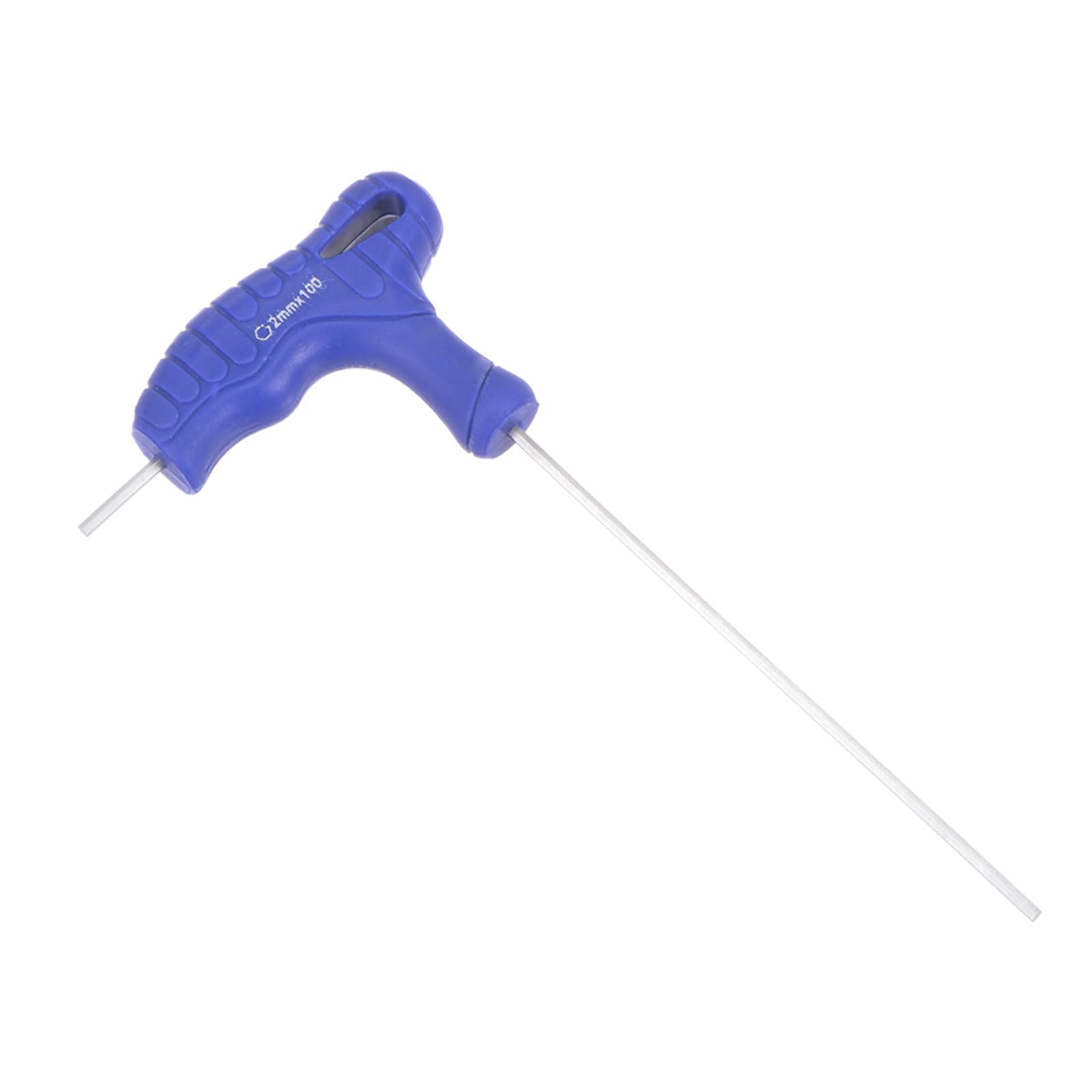 【送料無料】CoCud T-ハンドル六角キー 2mm 六角 CR-V スチール メタリックT-キーレンチ ブルー (応用:..