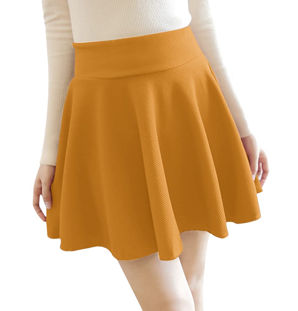 【送料無料】[Euyqs] レデース フレア Aライン ミニスカート ハイウェスト (JP, アルファベット, LL, m..