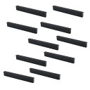 【送料無料】10個のNUZAMASマットブラックキャビネットドアハンドルとプル、家具引き出しハンドル、亜鉛合金、長さ148mm、キッチンキャビネットワードローブ...